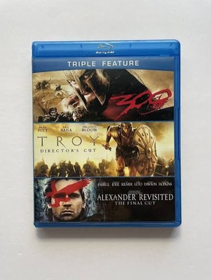#ad 300 Troy Director#x27;s Cut Alexander Revisited The Final Cut Blu ray Triple Feature $10.00