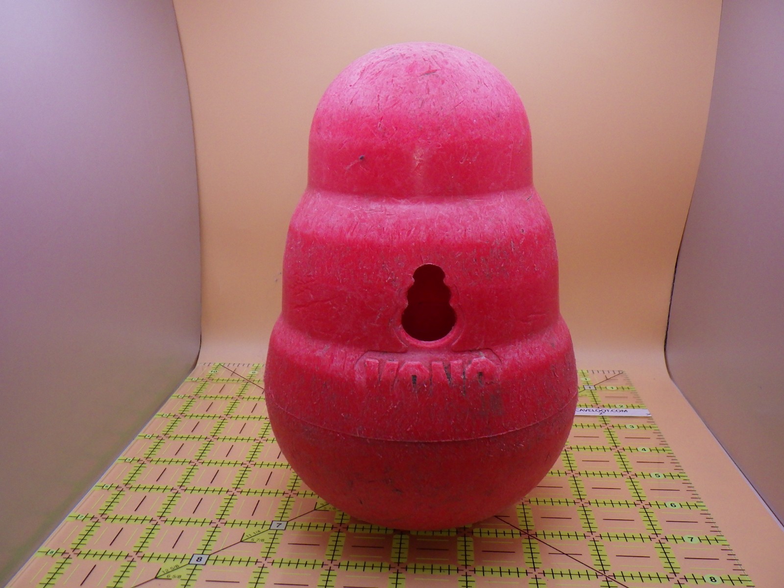 Large KONG Wobbler Interactive Dog Toy Red Treat Dispensing 