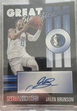 2020-21 Panini NBA Hoops - Great Significance Jalen Brunson Auto