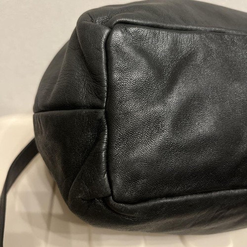 Bolso de Hombro LOEWE Old Loewe Cuero Napa Negro Para Mujer USADO DE JAPÓN - Imagen 8 de 8