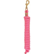 Weaver Equine 5 8 x 10 Foot Diva Pink Horse Lead Rope with Solid Brass Snap