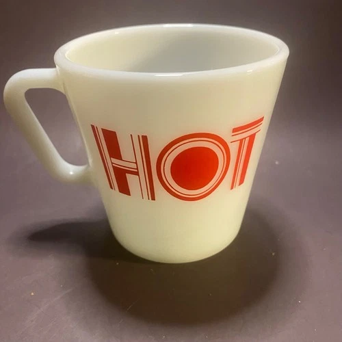 PYREX CORNING HOT WARE VINTAGE GLASS COFFEE MUG