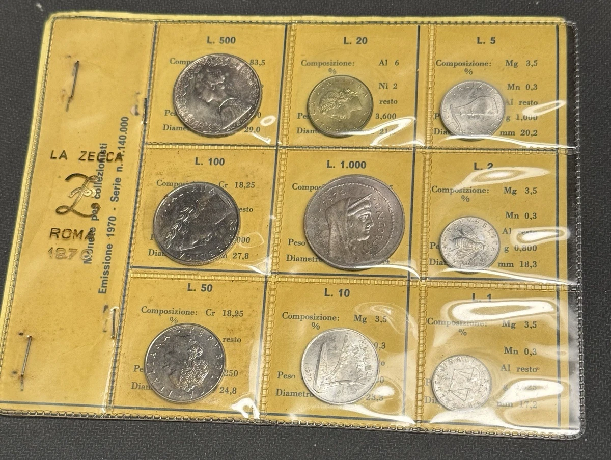 Preços baixos em Moedas de prata 1970 Italiano (1861 até o