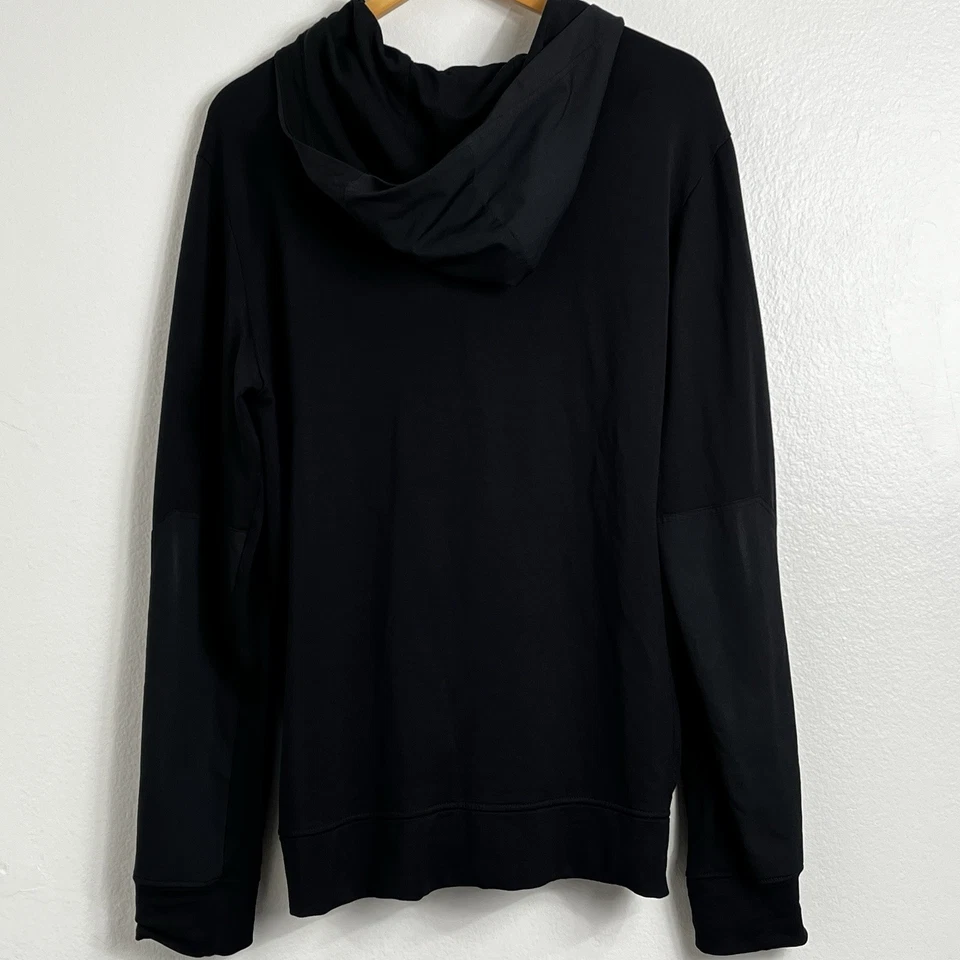 Wool & Prince Pack Hacker Merino Wool Hoodie Black L Travel Zip Up  - Image 2 of 4