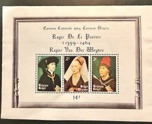 Belgium Souvenir Sheet MNH Flemish Renaissance painter Rogier van der Weyden Art