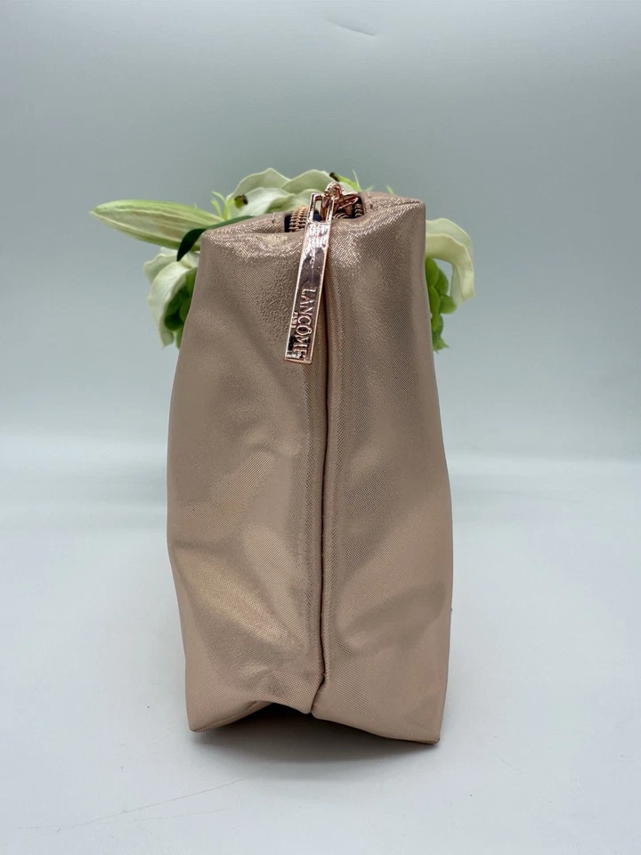 Bolsa de Maquillaje Cosmética Doble Cremallera Lancome 10 1/4" X 5 3/4" Foto 3 de 4