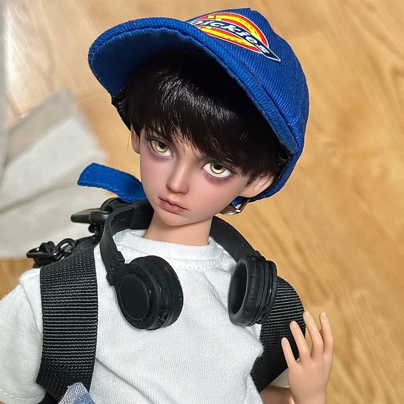 1/4 BJD Doll SD Resin Joint Eyes Face Makeup Lovely Boy Bare Doll