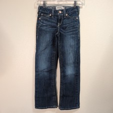 Ariat Jeans Girls 8 Real Denim Everlee Boot Cut Chill Blue Jeans Western Cowgirl