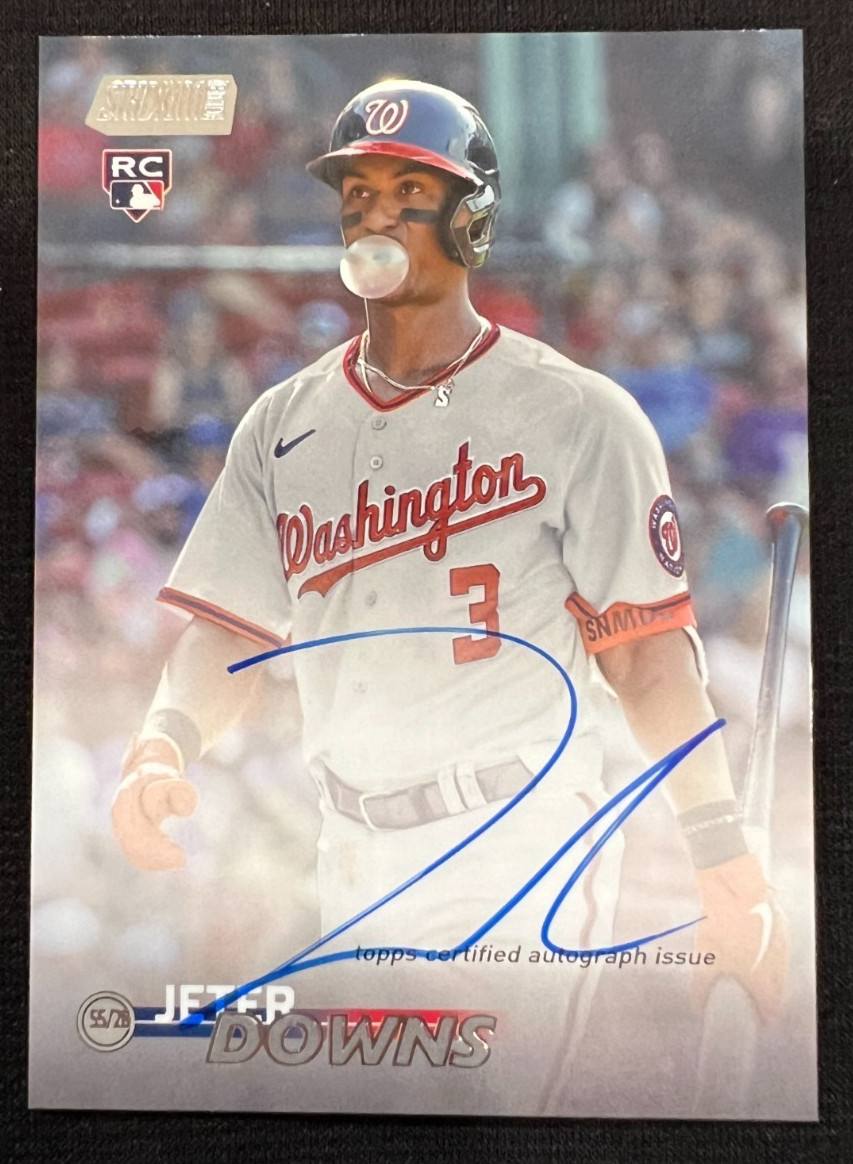 JETER DOWNS 2023 Topps Stadium Club Autographs Rookie Card RC AUTO #SCBA-JD