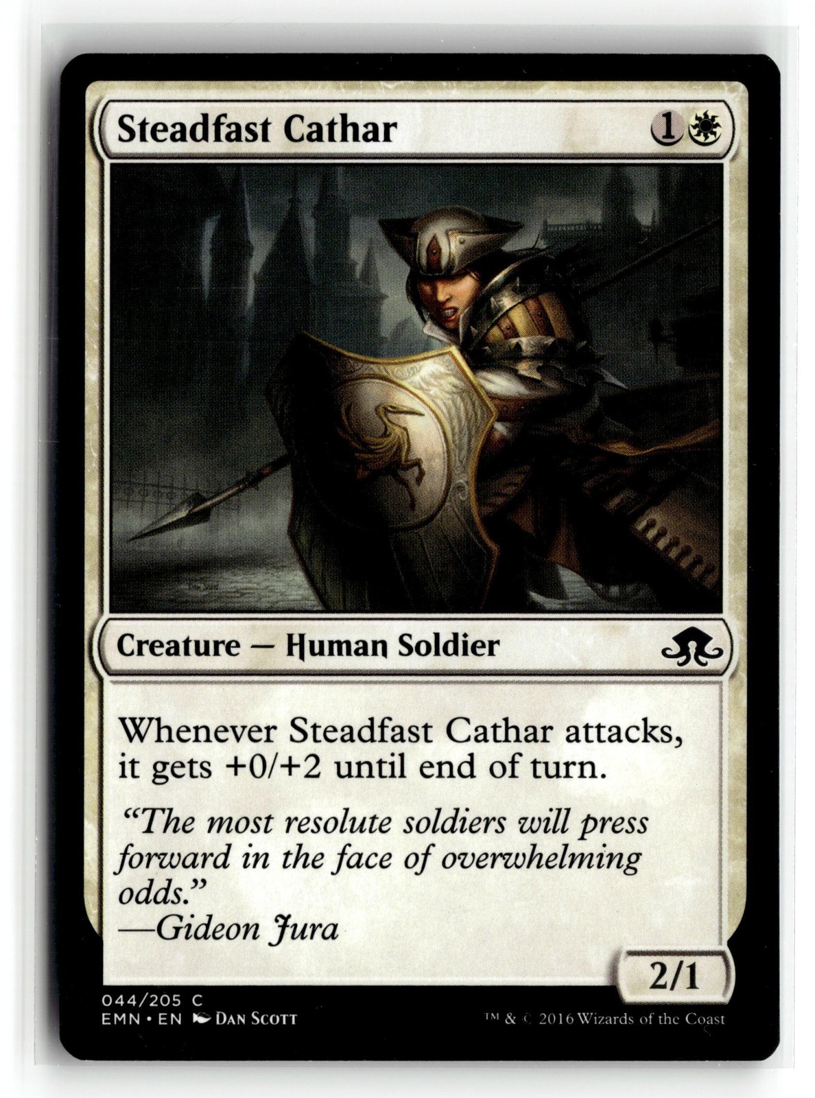 MAGIC TG: Eldritch Moon #44 Steadfast Cathar- Common.M2A