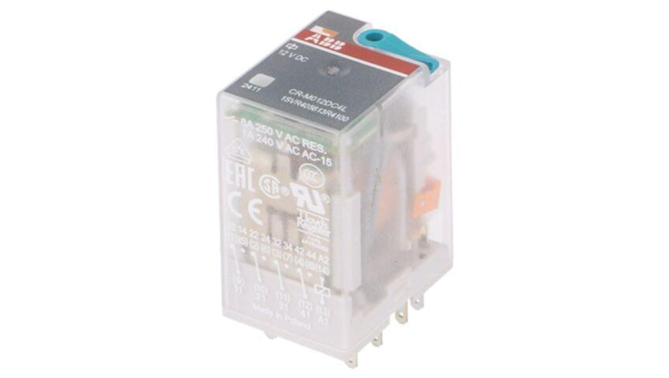 CR-M012DC4L Electromagnetic Relay, 4PDT, Coil Voltage: 12VDC, Max 250VAC /T2UK