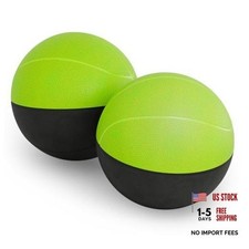Mini Foam Basketball 2 Pack, 4 Inch Silent Ball for Mini Hoop, Kids Black-Green