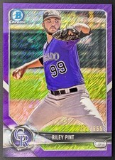 2018 Bowman Chrome Riley Pint #BCP219 Prospects Purple Shimmer Refractor /655