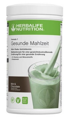 Herbalife Nutrition 550g Mint Schoko Formula 1 Gesunde Mahlzeit Shake alle Sort.