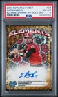 2023 BOWMAN UNIVERSITY BEST ELEMENTS OF THE GAME AUTO CARSON BECK 46/50 PSA 8