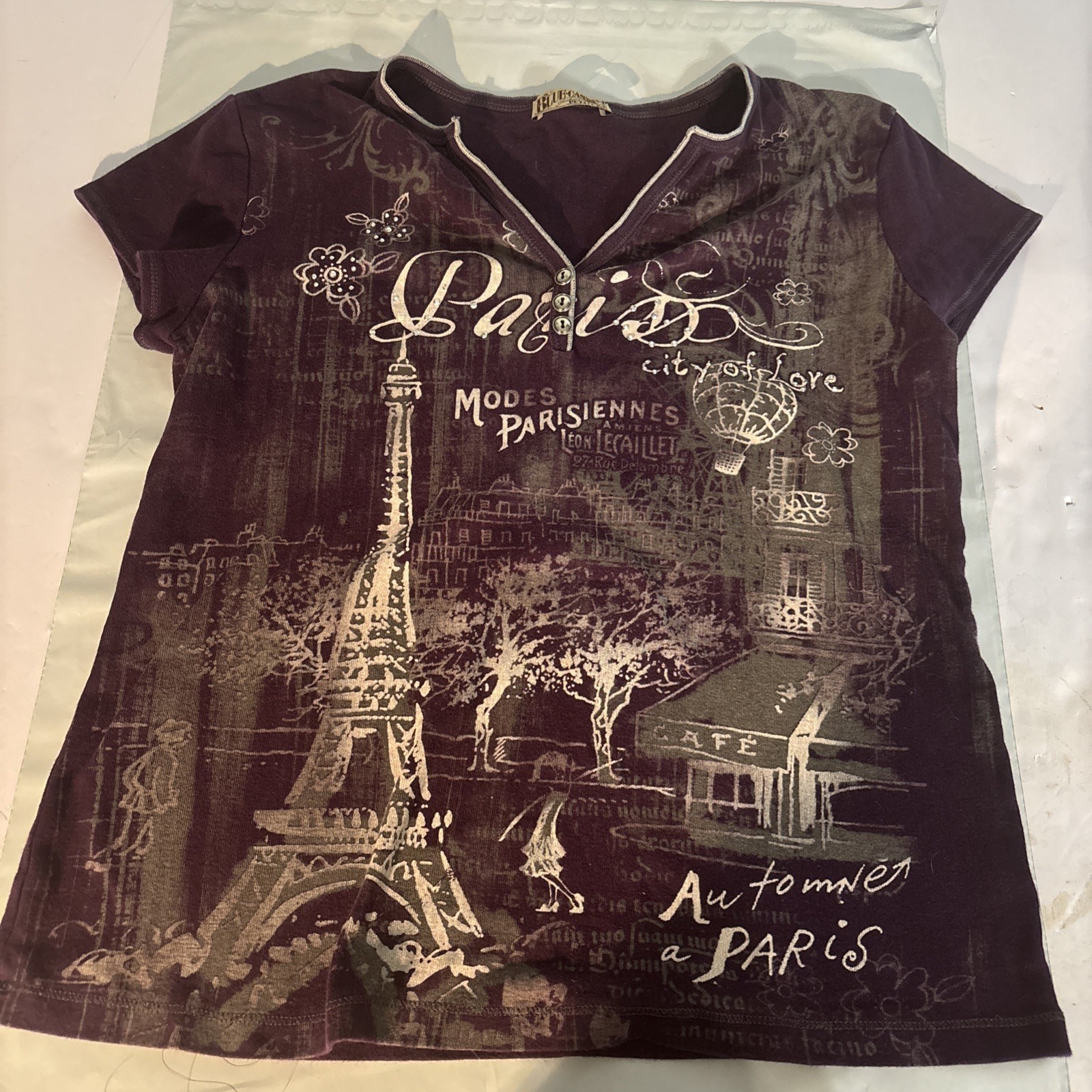 Blue Canyon Paris Top Womens Sz PX