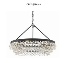 Crystorama Calypso 6 Light 30 Chandelier, Mat...