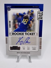 2021 Panini Contenders Rookie Ticket #257 Ben Skowronek RC AUTO Steelers