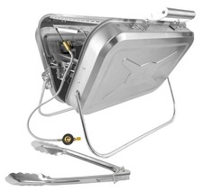 Klappbarer Campinggrill BBQ 45 Piezo+Schlauch...