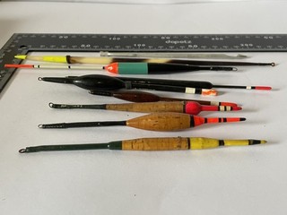 Antique Wooden Fishing Bobbers Floats And Disgorger Vintage Old Hunting Tackle