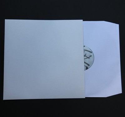 10 St LP Deluxe Ersatz Cover 315x315 weiß für Vinyl Schallplatten 300 gr Karton