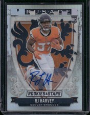 2025 Panini Rookies & Stars #26 RJ Harvey Crusade Signatures #/99