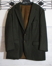 Chaps Ralph Lauren Brown Plaid Men  s Wool Blazer Size 44 Regular