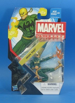 Marvel Iron Fist 4'' Action Figure 2013 Hasbro 1/18th Universe Defenders Avengers