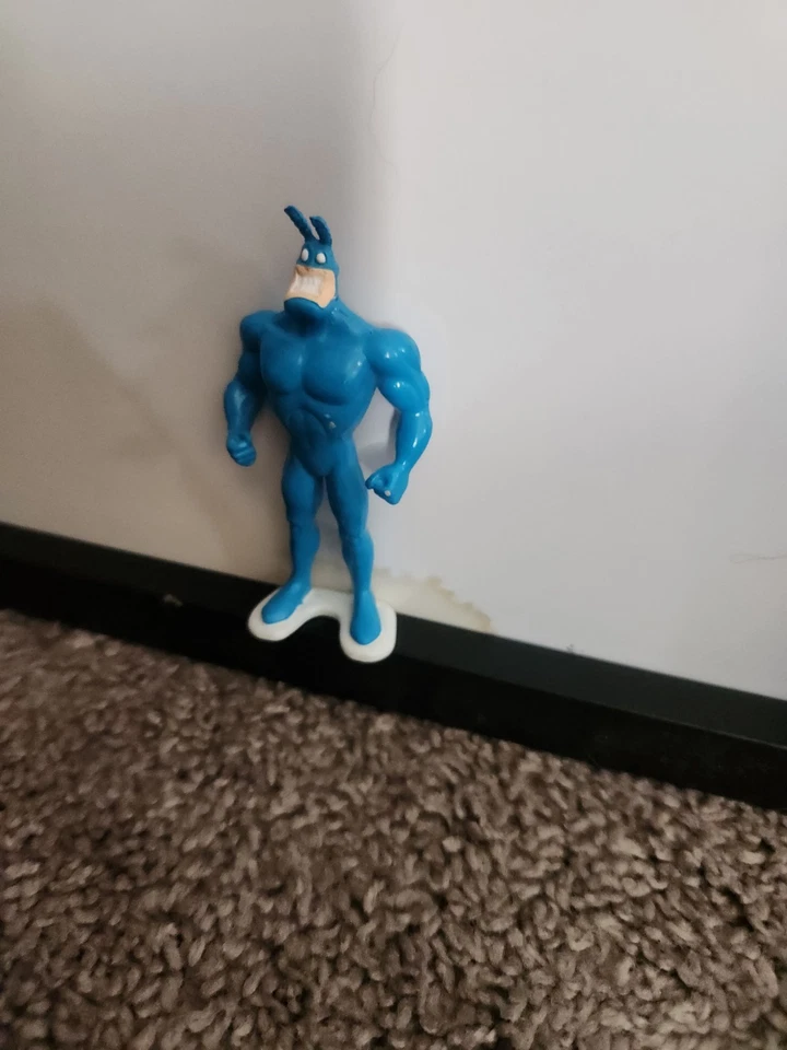 复古 The Tick 1994 万代收藏品 3 英寸 1/2 英寸 PVC 公仔玩具蛋糕装饰 — 第 4/4 张图片