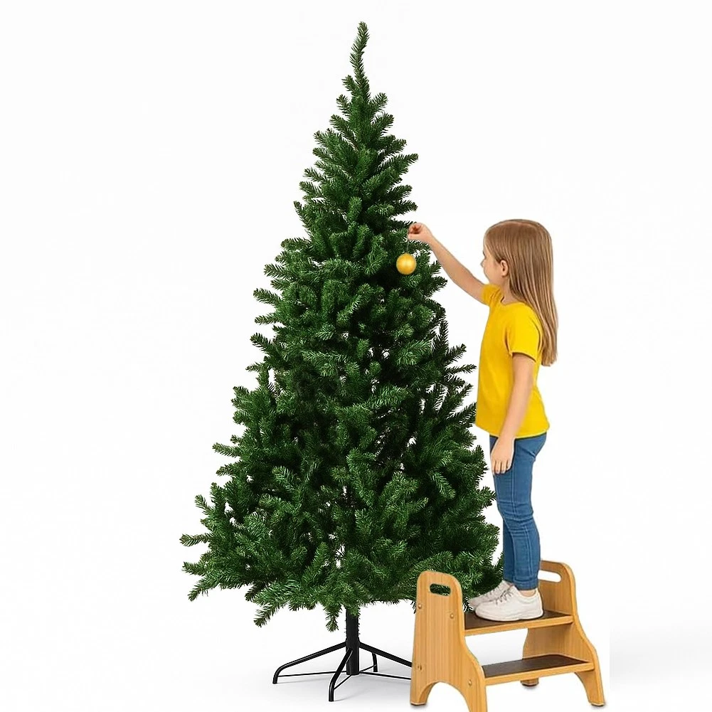 Maury's Albero di Natale Sintetico 150 cm Extra Slim Innevato con 957 Rami Folto Effetto Realistico Decorazione Natalizia Realistico
