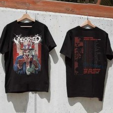 Aborted Spring 2025 Terrifying North American Tour T-Shirt Reprint S-2XL