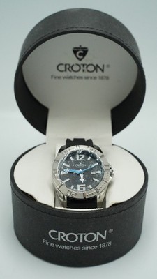 Croton Aquamatic CA301170 Men s Watch 20 ATM Quartz Stainless Steel w/Box