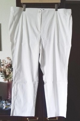 Helena Vera + Damenhose + Sommerhose + Gr. 26 (kurz 52) + Stretch + Weiß + Neu!