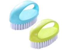 2 Pk Heavy Duty Nylon Scrub Brush Stiff Bristles Multi-Purpose Bathroom Kitchen
