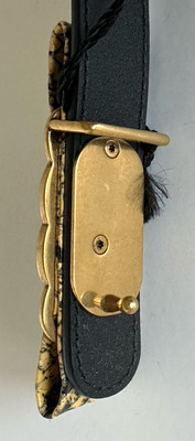 Gucci GG Buckle Women\'s Black Leather Belt 95/38 Made in Italy 745788 NWOT Gucci GG Buckle Women main image 4