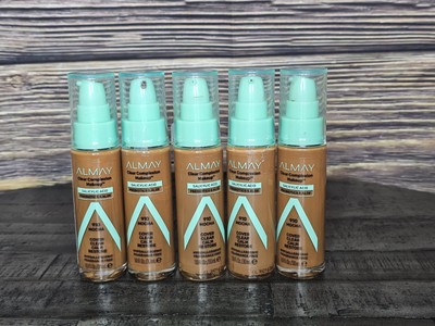 NEW Lot of 5 Almay Clear Complexion Makeup Foundation 910 Mocha Cover Clear Calm