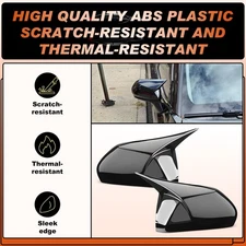 For Toyota Camry 2018-2025 Side Rearview Mirror Cover Cap Trim Gloss Black new