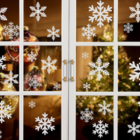 85 Schneeflocken Fensterbild Abnehmbare Fensterdeko Statisch Haftende PVC Aufkle