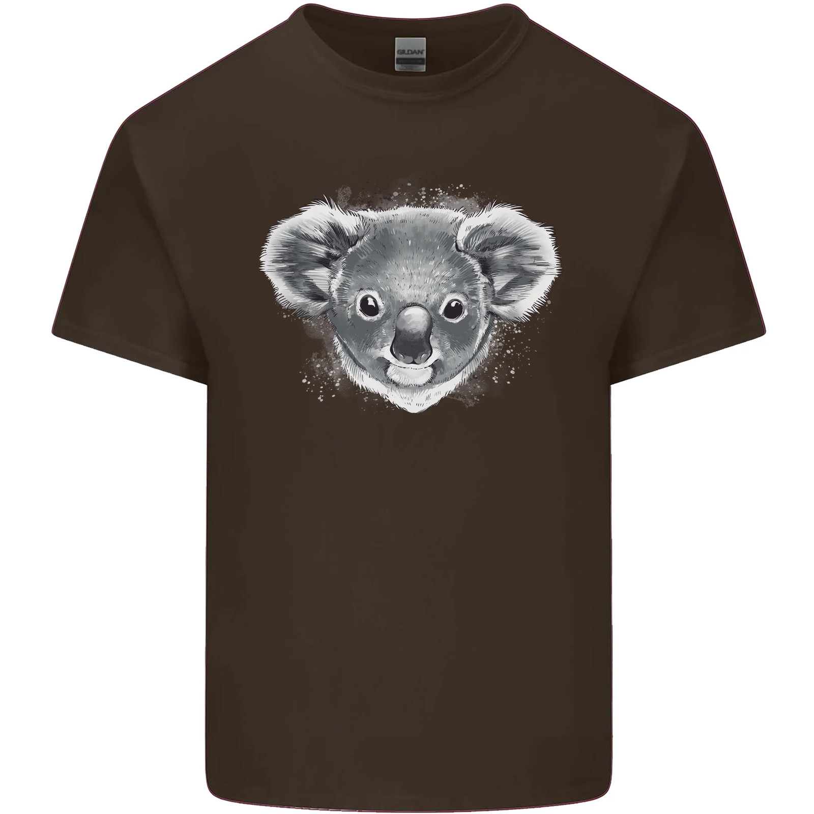 T-Shirt Koala Bär Kopf Herren Baumwolle Top
