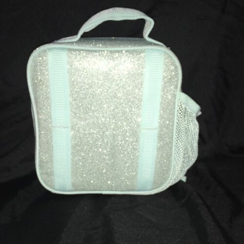 Pottery Barn Kids Mackenzie Aqua Glitter Classic Brotzeittasche Box Glitzer Blau - Bild 3 von 11