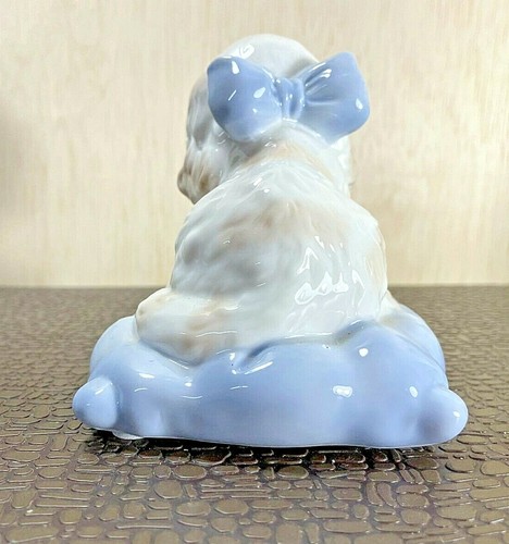 Heritage House Porcelain Puppy "Snuggles" Figurine, Musical * - Picture 4 of 6
