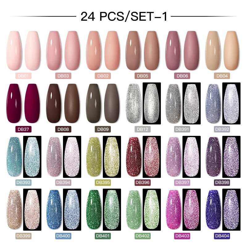 Kit Color Gel 120/60/40/24 Colors Gel Nail Polish Set Hybrid Gel Varnish UV LED Nail ...