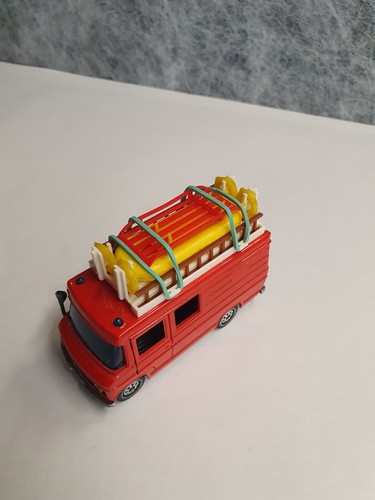 siku V 339 - 2213 - Veicolo di soccorso in acqua MB L406 D - 1:55 - anni 70 - mint - Foto 12 di 14