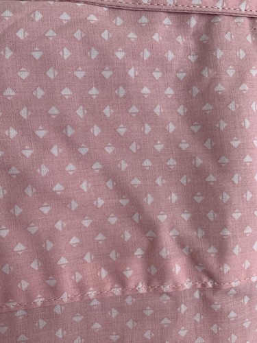 NWT 3XLT Van Heusen Light Pink Diamond Triangle Button Shirt Big Tall Geometric - Picture 5 of 6