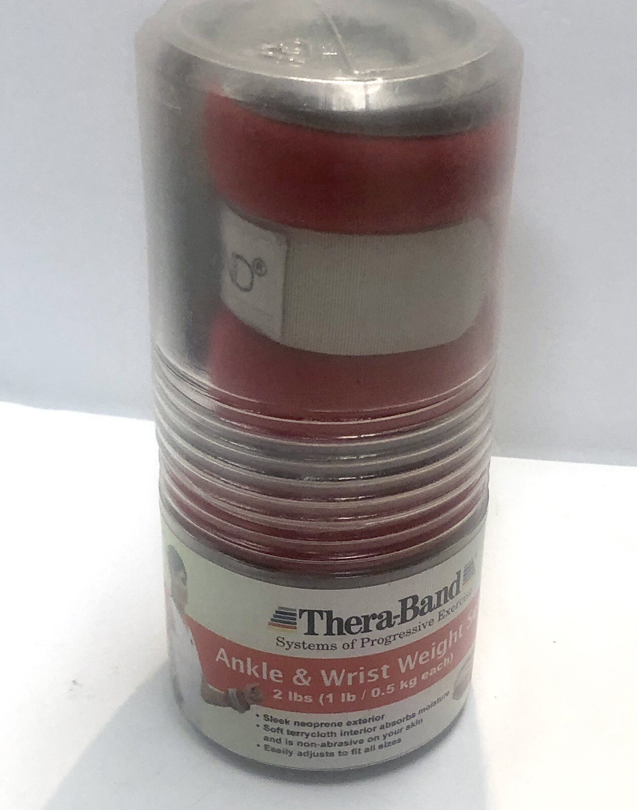 Ankle /Wrist Weight Set Comfort Fit Sets Red Total 2 LB 1 LB Each Theraband
