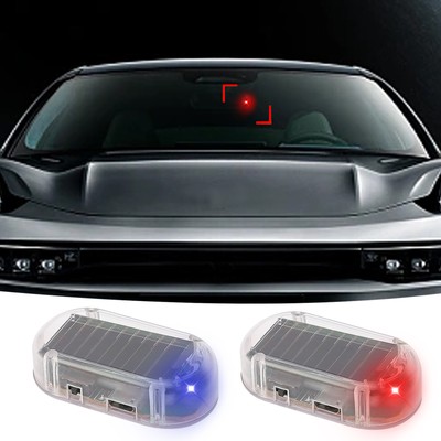 Auto Solar Power Dummy Alarm Warnung Anti-Diebstahl LED Blinkende Auto Sicherhei