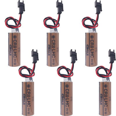 6x CR8-LHC 3V Lithium Battery for TOTO Industrial FUJI FDK Non-rechargeable US