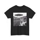 Cat Selfie With Alien Ufo Funny Cat Gifts For Men Women Kid T-Shirt