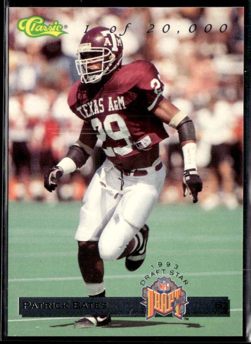 1993 Classic Draft Stars Patrick Bates /20000 Los Angeles Raiders #DS9