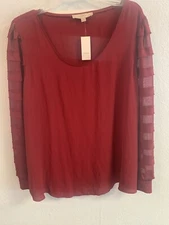 loft long sleeve blouse xl